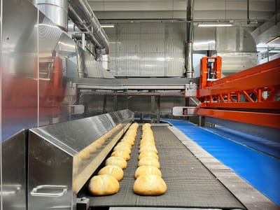 Panini in uscita dal forno