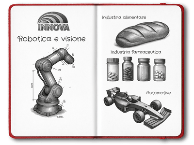 Cella robotizzata con sistema di visione artificiale